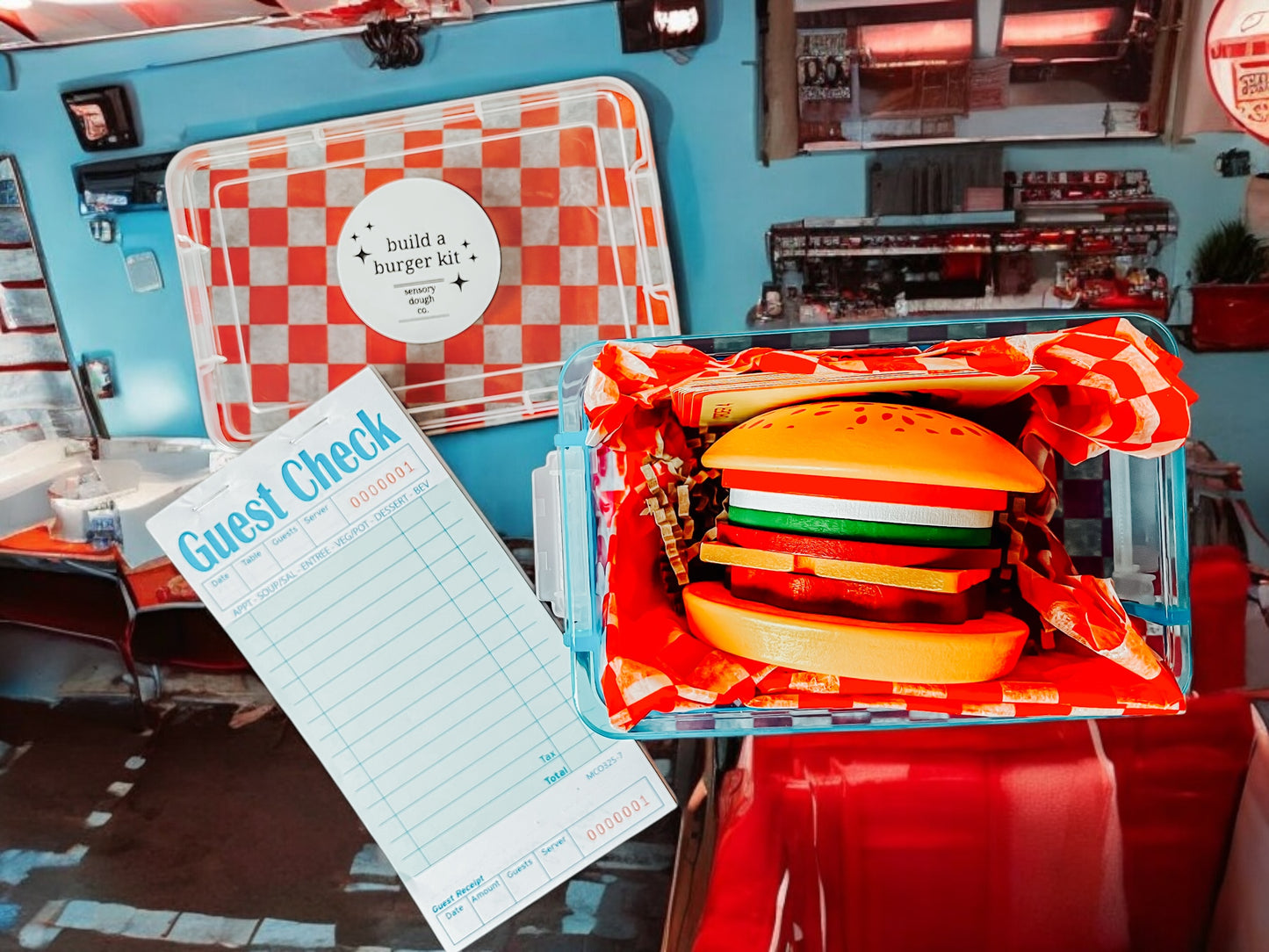 clear game box build a burger