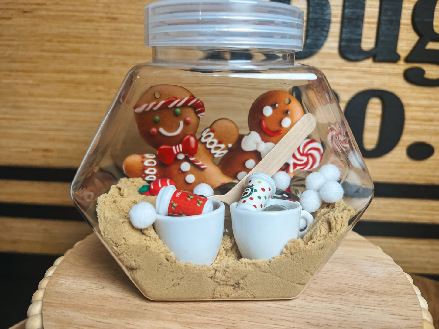 gingerbread barista sensory sand kit