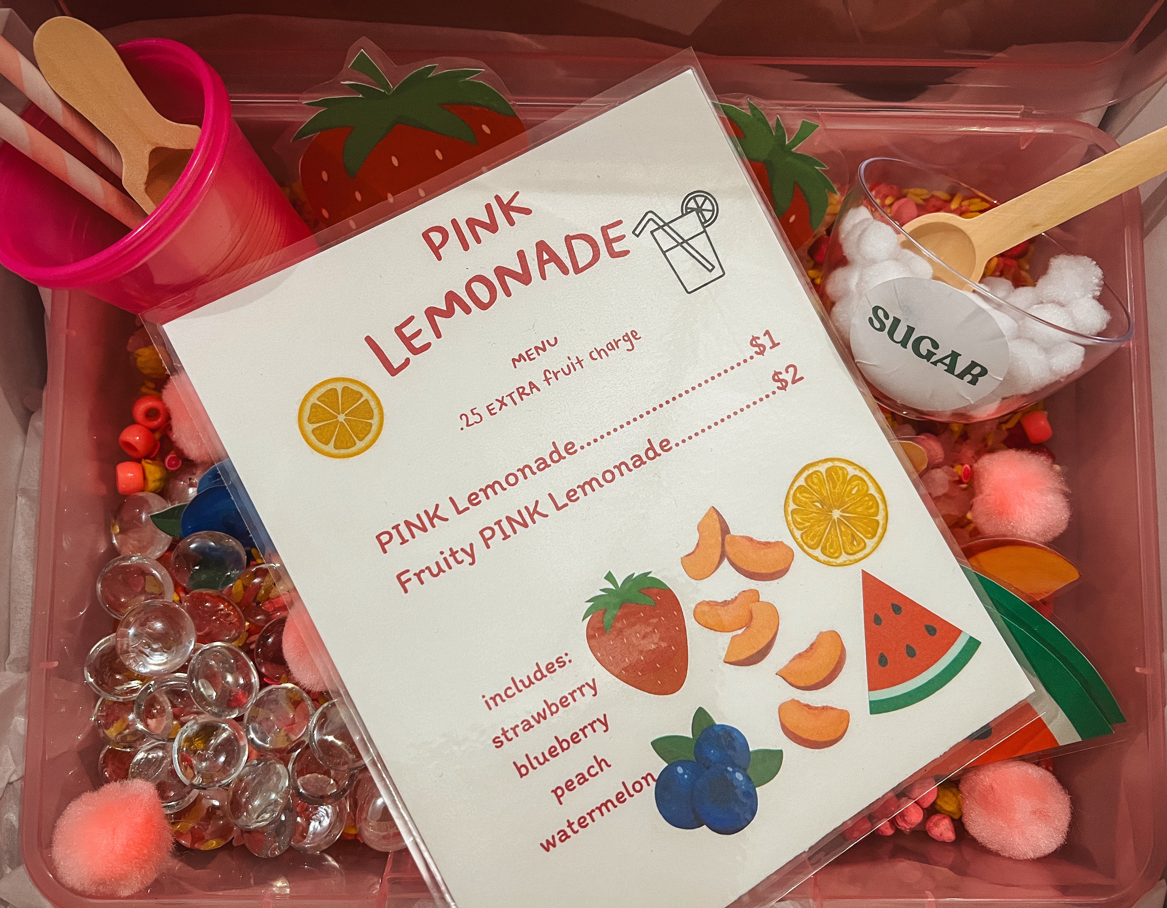 🍋🩷Pink🩷🍋Lemonade Activity Box