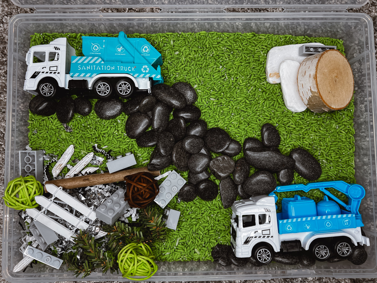 Trash Truck Sensory Filled Case