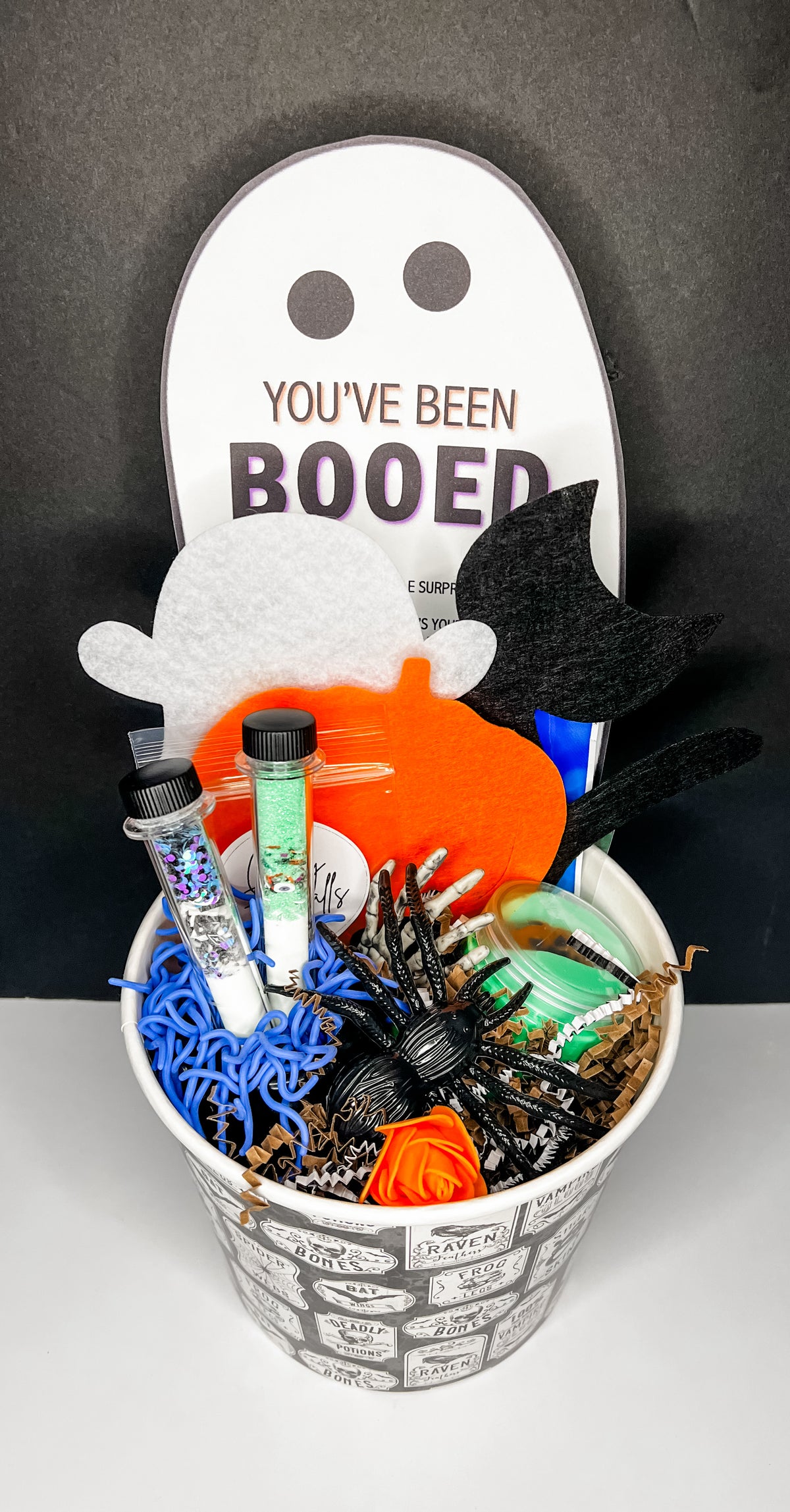 Spooky Sensory Surprise Baskets