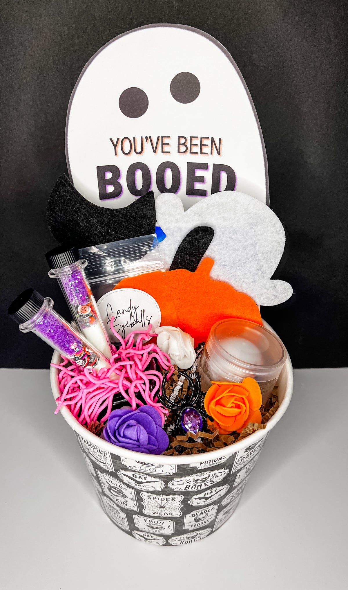 Spooky Sensory Surprise Baskets