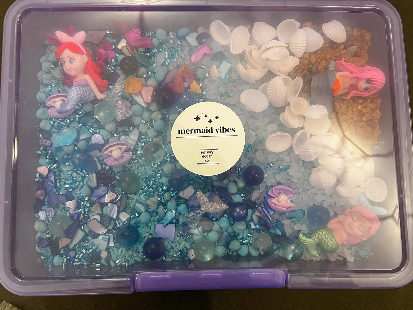 mermaid vibes sensory filled case
